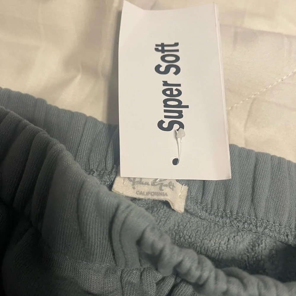 NWT brandy melville sage green rosa soft sweatpants - Picture 4 of 7